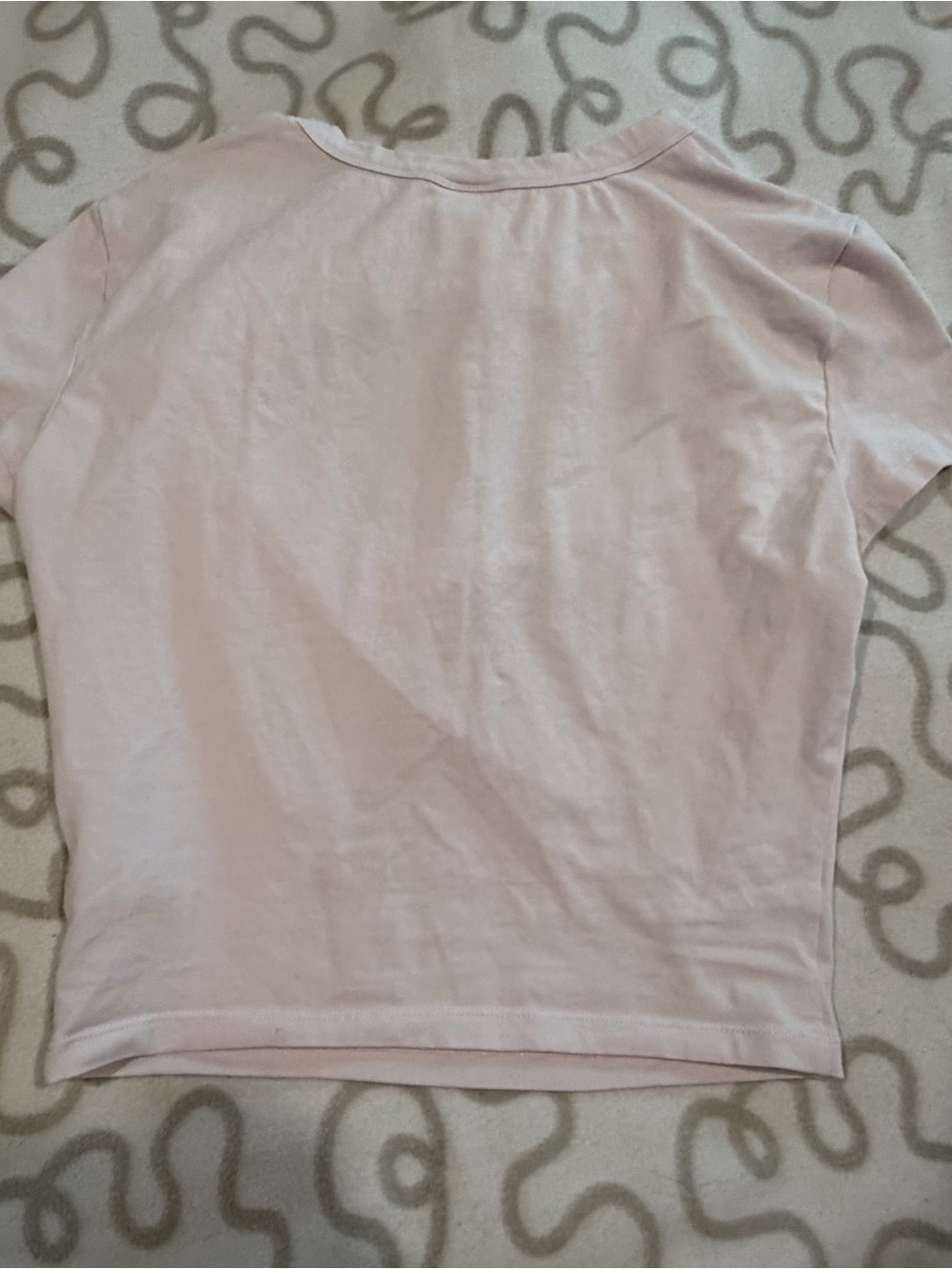 TNA Light Pink Short Sleeve Cropped Tee